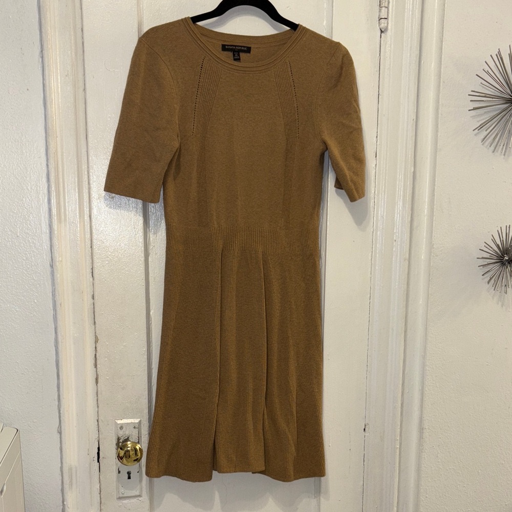 Banana Republic Tan Midi Dress